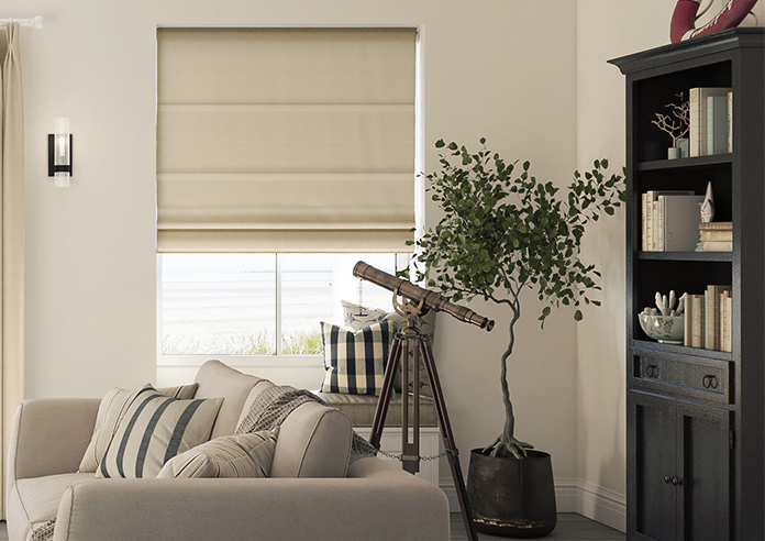 Esme, Timeless Cream - Motorised Roman Blind - Image 3